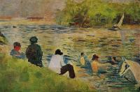 Seurat, Georges - Bathing at Asnieres, The Bank of the Seine